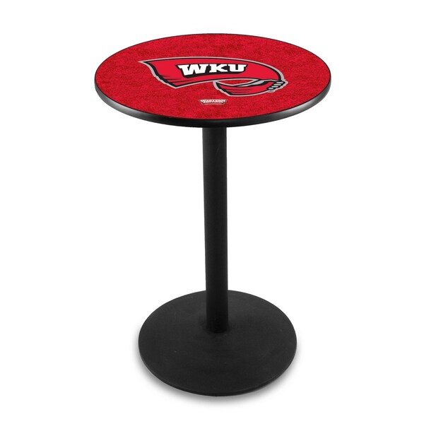 36" Blk Wrinkle Western Kentucky Pub Table